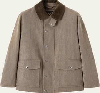 Loro Piana Mens Eiger Wool and Linen Field Jacket