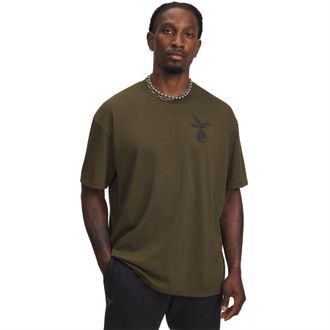 Under Armour Heren-T-shirt met Project Rock-print (Groen)