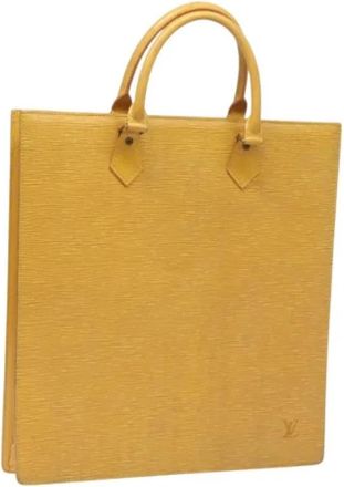 Louis Vuitton Tweedehands leren Louis Vuitton tassen - Dames - Vintage Shopper - Geel - ONE Size - Leer - Vintage