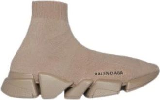 Balenciaga Zapatillas tipo calcet&iacute;n de punto - Shoes - Mujer - Beige - 40 EU