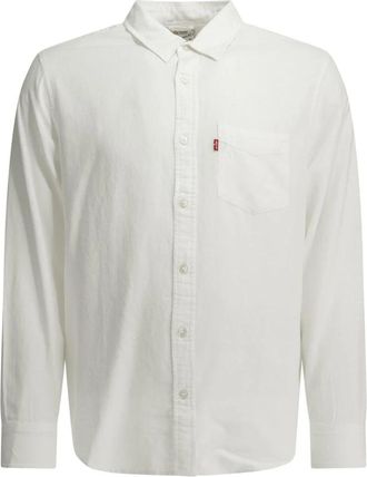 Levi's Sunset Pocket Standaard Pasvorm Shirt - Heren - Casual Overhemden - Wit - S - Overhemden