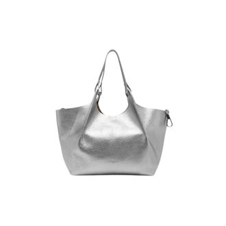 Gianni Chiarini Dames, Tassen, Grijs, Maat: ONE Size Leer