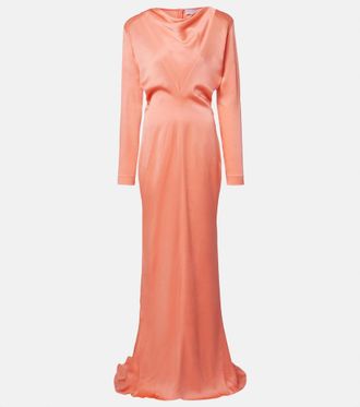 Stella McCartney Abito lungo in raso