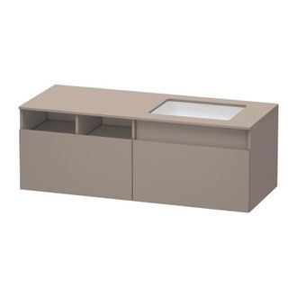 Duravit Duravit Durastyle, Mueble Bajo Pared 6885, 2 Cajones, Lavabo A La Derecha, Para Lavabo Empotrado Desde Abajo, 1400mm, Color (frente/cuerpo): Decoraci&oacute;