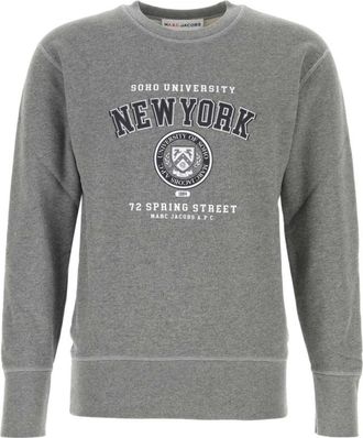 A.P.C. Grey Printed Sweatshirt