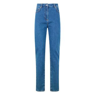Moschino Rechtepijp Jeans - Dames - Jeans - Blauw - Maat: W26 Katoen