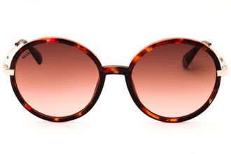 Max & Co. MO0064 Round Tortoiseshell Sunglasses - Brown