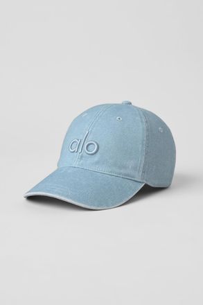 Alo | Washed Off-Duty Cap in Light Denim Blue