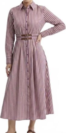 Exquise Marlene Dress In Multi Stripe