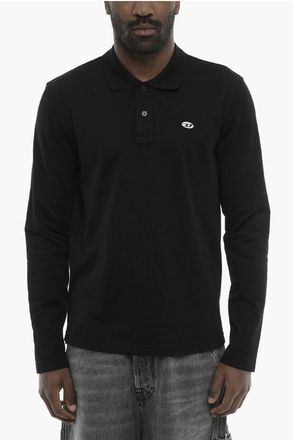 Diesel Long-Sleeve Solid Polo Shirt T-SMITH-LS-DOVAL-PJ size 3xl