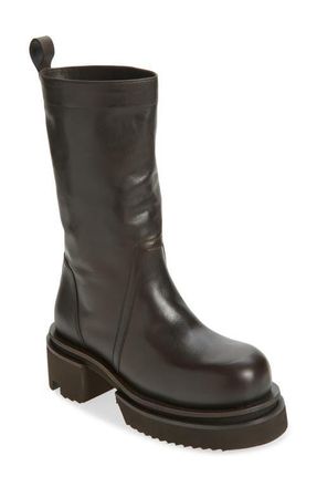 Rick Owens Bogun Platform Boot in Dark Dust at Nordstrom, Size 11Us