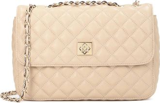 Kazar Dames beige tas - Dames - Schoudertassen - Beige - ONE Size - Leer - Tassen