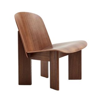HAY Walnoot Chisel Loungestoel - unisex - Chairs - Bruin - ONE Size - Home