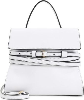 Moschino White Tie Me Satchel