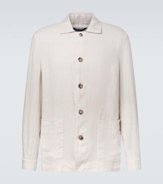 Fedeli Oxford linen jacket