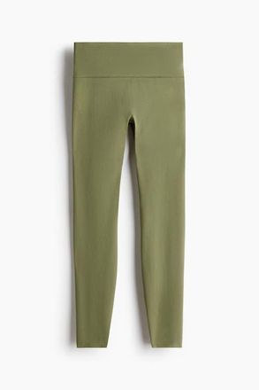 H&M Sports leggings with softmove in Olive Green at Nordstrom, Size X-Small