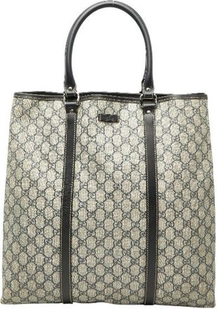 Gucci Beige Pvc Leather Tote Bag (Pre-Owned)