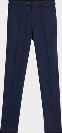 Kiton Mens Solid Wool Twill Trousers