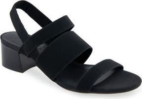Aerosoles Chara Woven Block Heel Sandal - Multiple Widths Available in Black Elastic at Nordstrom Rack, Size 6.5