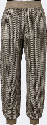Brunello Cucinelli Houndstooth mohair and wool-blend straight pants