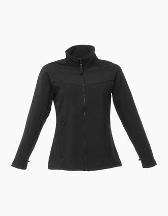 Regatta Womens Regatta Ladies Uproar Softshell Wind Resistant Jacket - Black - Size: 20