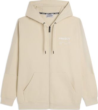 Freddy Felpa con cappuccio full-zip e bande tono su tono