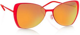 Italia Independent II 0204 055.000 Womens Sunglasses Orange Size 55