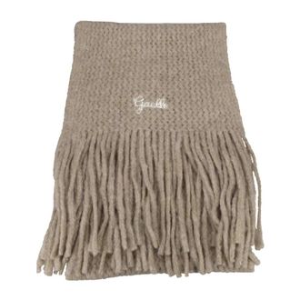 Ga&euml;lle Paris Bufanda de mezcla de lana con logotipo bordado - Accessories - Mujer - Beige - ONE SIZE