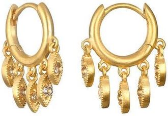 Satya Jewelry Scatter Light Huggie Earrings in Gold at Nordstrom