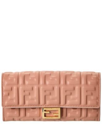 Fendi Fendi Baguette Leather Wallet On Chain