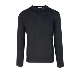 Paolo Pecora Crew Neck Jumper - male - Paolo Pecora - Round-neck Knitwear - Black - 2XL - Knitwear