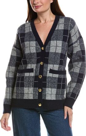 English Factory Check Cardigan