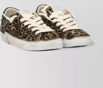 Philippe Model stitched leopard print low-top sneakers slip-on