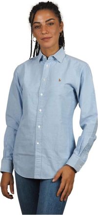 Ralph Lauren Dames, Blouses & Shirts, Blauw, Maat: L Katoen