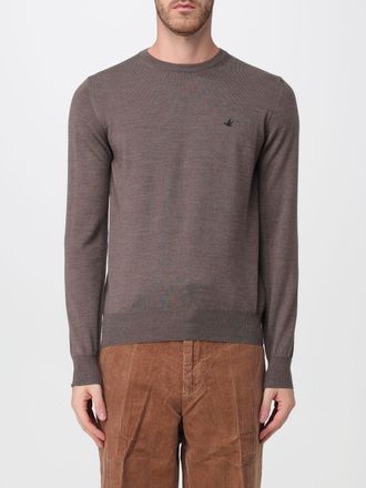 Brooksfield Maglia girocollo in pura lana con maniche lunghe e bordi a costine