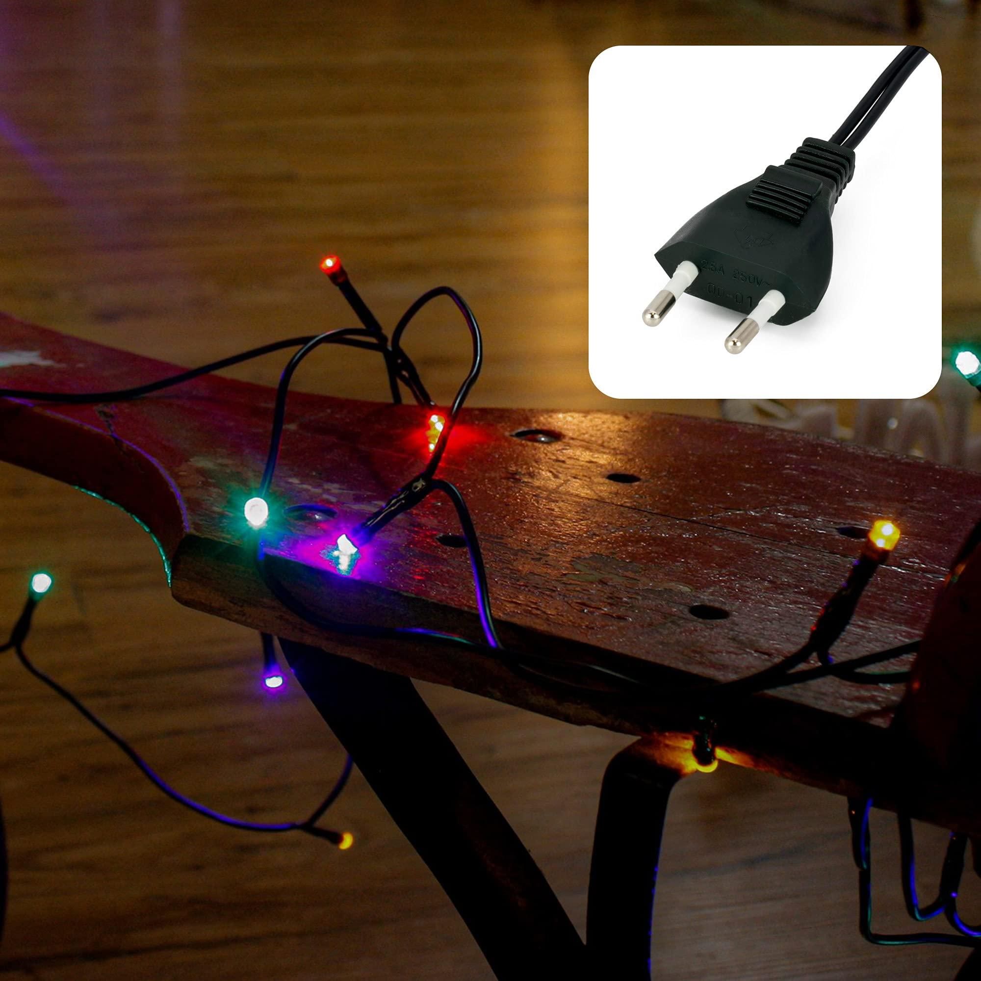 Hellum LED Mini Lichterkette Innen, 100 bunte LED, 1485cm beleuchtete Länge, mini Lichterkette bunt innen mit Stecker, für Weihnachtsbaum oder Partybeleuchtu ab 24,99 €