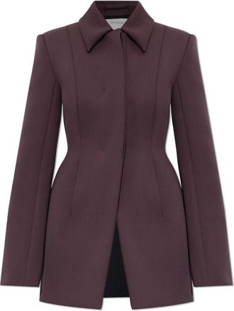 Sportmax Jas Bacio - Dames - Mantel - Paars - XS - Wol - Jassen