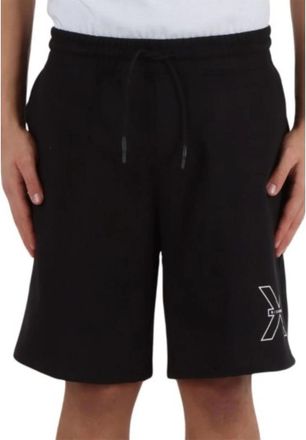 John Richmond Fleece Bermuda Shorts Stijlvol Comfortabel - Heren - Korte Broeken - Zwart - S - Katoen - Korte Broeken