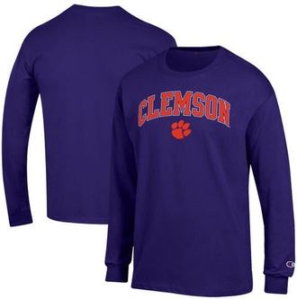 Champion Mens Champion Purple Clemson Tigers Arch Over Logo Long Sleeve T-Shirt at Nordstrom, Size Xx-Large