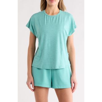 Marika Sonia Short Sleeve Top in Heather Agate Green at Nordstrom Rack, Size X-Large