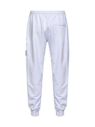 Stone Island Cargo Pocket Organic Cotton Joggers - White