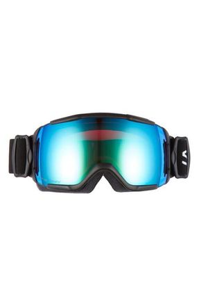 Smith Showcase Over the Glass ChromaPop 175mm Goggles in Black/Everyday Green Mirror at Nordstrom