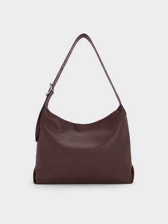 Charles & Keith Larsen Buckle-Strap Hobo Bag