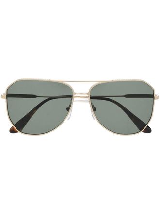 Prada pilot-frame sunglasses - unisex - Metal (Other) - 61 - Gold