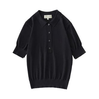 STUDIO NICHOLSON Polo Shirts, female, Blue, Size: 2XS Tolsa Polo