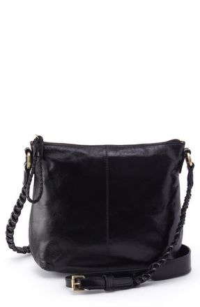Hobo Medium Lasso Leather Crossbody Bag in Black at Nordstrom
