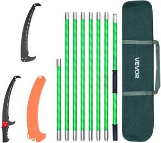 OEM Sierra De P&eacute;rtiga Manual, Podadora De &Aacute;rboles Extensible De 118-809,3 Cm, Hoja De Acero De 65 Mn, Mango Ligero De Fibra De Vidrio, Sierra De Doble Gan