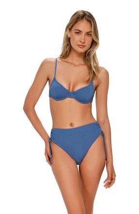 Swim Systems Jolene Underwire Bikini Swimsuit Top in Desert Sky Lurex at Nordstrom, Size Xx-Large