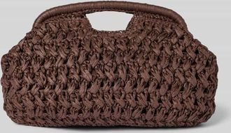 Jake*s Shoulder Bag in Flecht-Optik in Dunkelbraun, Gr&ouml;&szlig;e 1