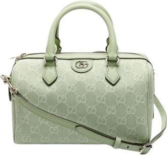Gucci Pre-owned Handbags, female, Green, Size: ONE SIZE Pre-owned Vintage Handbag